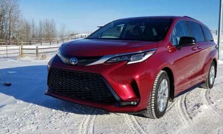 An icy torture test for the AWD Sienna